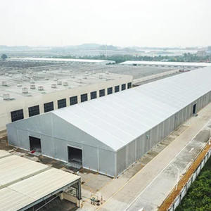 إطار من الألومنيوم في الهواء الطلق PVC مستودع سقف محمول خيمة كبيرة مقاومة للحريق شعار مخصص 5 متر مسافة الخليج - Product Image 1