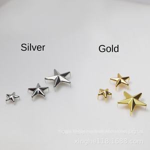 Directe Fabriek Groothandel <span class=keywords><strong>Custom</strong></span> Ster Vorm Zink Legering Jeans Klinknagels Goede Prijs Pin Knooponderdelen Plating Techniek Voor Kleding - Product Image 5