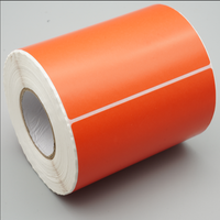 Étiquettes d'emballage en papier adhésif imperméable de haute qualité 100 x 80/100 x 100/4 " x 4 " pour supermarché, durables et polyvalentes pour l'expédition