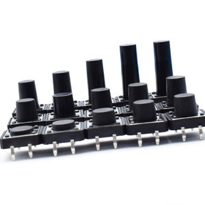 Dc 12v 50ma डुबकी टैक्ट स्विच 12*12 कस्टम ऊंचाई 12x12x12 स्पर्श स्विच गोल सिर का निर्माण नरम महसूस करने वाला स्विच - Product Image 2