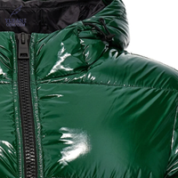 YuFan brillant vert tissu à séchage rapide homme veste hiver imperméable léger manteaux