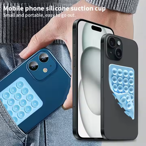 Vente en gros version fine en silicone 24 tasses double face 80*55mm support de téléphone à ventouse en silicone mains libres - Product Image 5