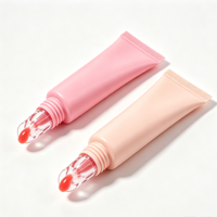 Tube de gloss à lèvres personnalisé avec logo sur le couvercle, 3 ml, 5 ml, 8 ml, tube de gloss à lèvres à presser, tube de baume à lèvres vide, emballage cosmétique en plastique