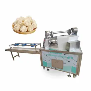 Commercial rice rolls ball puffed rice automatic puffed rice ball making machine