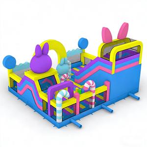 Castillo Inflable Personalizado con Diseño de <span class=keywords><strong>Muñeca</strong></span> de Dibujos Animados Labu, Parque Infantil Inflable, Castillo Inflable Comercial para Exteriores - Product Image 2