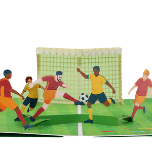 High Quality Chinese 3D Soccer Field &amp; Stadium Greeting Cards Colorful Origami Paper Crafts for Wedding <strong>Invitations</strong> - Product Image 1