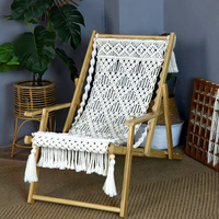 Fauteuil suspendu original tissé à la main, style marocain, pliable, en bambou, pour jardin, extérieur, adulte, loisirs, portable, antidérapant