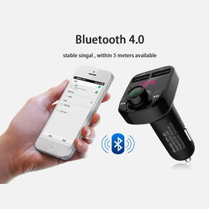Çift Usb araba şarjı Handsfree <span class=keywords><strong>Bluetooth</strong></span> araç kiti Mp3 çalar araba Fm verici kablosuz Fm verici - Product Image 5