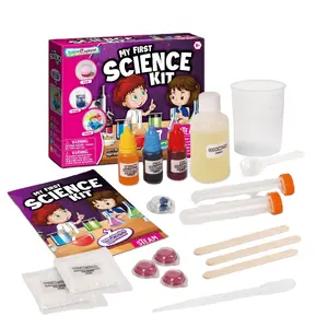 Sıcak çocuk komik oyuncak seti daha fazla bilim bilgisi öğrenme büyülü bilim oyuncak seti renk değiştiren kimyasal deneyleri