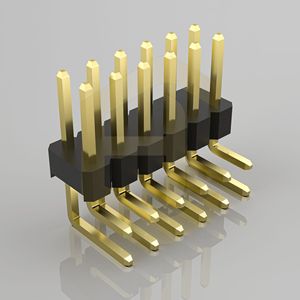 Connecteur de broches mâle à angle <span class=keywords><strong>droit</strong></span> 90 degrés, double rangée, pas de 2,54 mm, PZ254-2-06-W-2.5 - Product Image 3