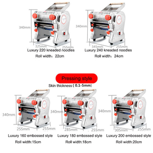 Premium Quality Electric Pasta Maker with Safety Guard Stainless Steel Dough Roller <b>Machine</b> - Product Image 4