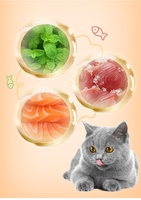 Biscuits croquants à la menthe et à l'herbe à chat en gros pour le contrôle des boules de poils, le soin digestif et la récompense d'entraînement pour animaux de compagnie