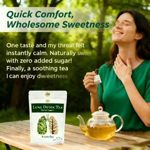 Chá de Ervas Orgânicas para Desintoxicação Pulmonar: Ervas Naturais Eliminam Muco, Acalmam a Garganta e Suportam a Respiração - Product Image 2