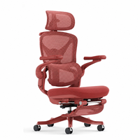 Siège Ergonomique pour Ordinateur, Idéal pour Bureau à Domicile, Salon ou Salle d'Étude, avec Appuie-tête Réglable, Siège Pivotant et Réglable en Hauteur, et Repose-pieds