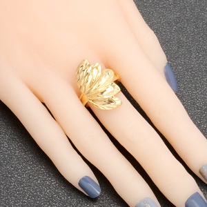 Anillo de Boda Ajustable de Oro de 24K JXX para Hombre y Mujer, Diseños Sencillos, Joyería de Compromiso de Arabia Saudita - Product Image 3