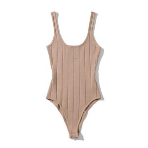 Body a Canotta da Donna Stile Europeo Americano, Estivo, Aderente, Versatile, Tinta Unita, per Ragazze Audaci - Product Image 2