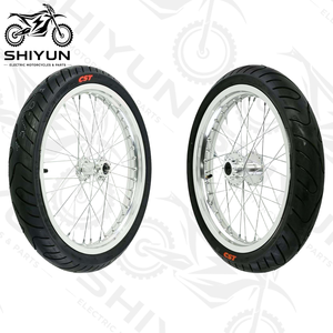Set Roda Sur-Ron Light Bee |   17 X 1.60" 17 X 2.15" Kit Ban Motor Supermoto Dirt Bike Warna Perak - Product Image 1