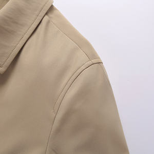 Cappotto Lungo da <span class=keywords><strong>Uomo</strong></span> 2021, Stile Business Casual, Slim Fit, <span class=keywords><strong>Impermeabile</strong></span>, con Decorazione a Bottoni, 100% Poliestere, per Primavera e Autunno - Product Image 5