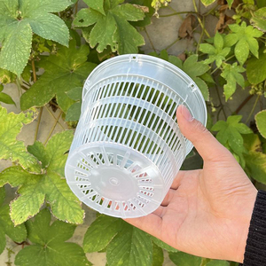 <span class=keywords><strong>Pot</strong></span> de fleurs en plastique transparent avec maille spéciale pour orchidées, respirant, drainant et anti-pourriture des racines - Product Image 5