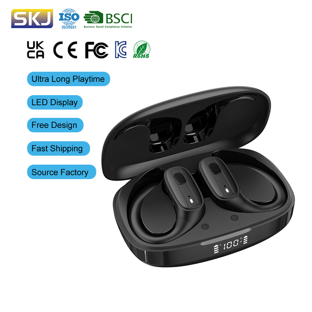 Custom Logo Wireless Earbuds Outdoor Sport Ear Hooks Bluetooth 5.3 Earphones Ows Open Ear Gaming Earbuds Headphones
