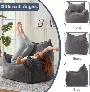 Fauteuils paresseux pour adultes avec rembourrage en mousse déchiquetée inclus - Product Image 4