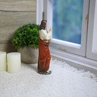 Statue Religiose Cattoliche in Resina, Icone Cristiane 3D, Sacro Cuore di Gesù, Padre Santo e Gesù Cristo
