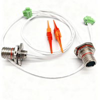 Cable de Fibra Óptica 24FA98PN Equipado con Conector Triax, Conector Macho y Conector de Conexión