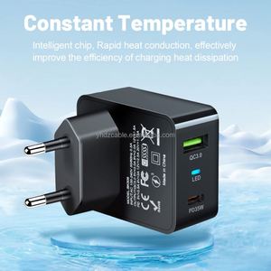 New GAN 35W LED Electric QC3.0+PD Fast Charger with 5V/3A Output USB-C & USB Ports <b>EU</b>/US/KR <b>Plug</b> for 15 Pro - Product Image 4