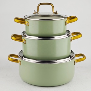 Không <span class=keywords><strong>Stick</strong></span> - Ceramic chảo bếp nấu ăn đồ dùng Frying <span class=keywords><strong>Pan</strong></span> không dính Cookware sets đối với Nấu Ăn Quà Tặng - Product Image 6