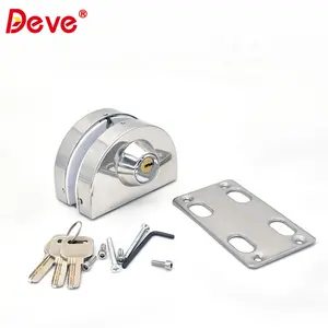 Office Hotel Tempered Glass Door Spring Stainless Steel Iron Hydraulic Floor Hinge Set For Glass Door