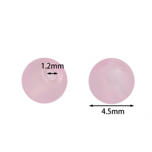 Glass <b>Beads</b> 4.5mm Round Loose <b>Beads</b> For Bracelet Making DIY Jewelry Accessories Bulk Packaging - Product Image 2