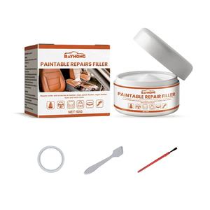 Rayhong Réparations à peindre Remplissage Surface en <span class=keywords><strong>cuir</strong></span> endommagée Réparation des fissures Trous Coupe les rayures Crème de remplissage Kit de réparation pour siège de voiture - Product Image 1