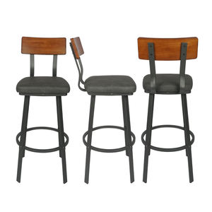 เก้าอี้ข้างและโต๊ะรับประทานอาหารแบบอุตสาหกรรมโบราณแบบชนบทพร้อมด้วยไม้ป่าดั้งเดิมและเหล็กร้าง - Product Image 6