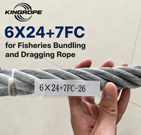 Tali Kawat Baja 6x24+7FC untuk Memancing, Mengikat & Menarik, Kekuatan Tinggi, Fleksibel, Tahan Aus
