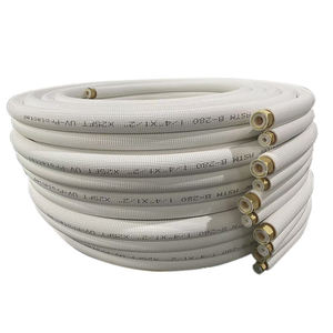 1/4 + 3/8 linea di rame Set bianco PE isolamento tubo di rame per il condizionatore d'aria - Product Image 5