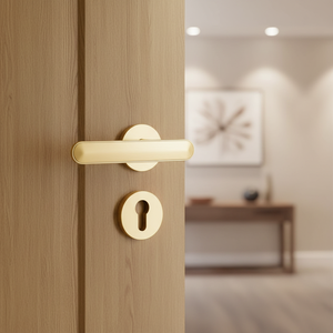 Poignée de <span class=keywords><strong>porte</strong></span> fendue en alliage de zinc gris fer brossé de qualité supérieure, avec cache-serrure, pour <span class=keywords><strong>porte</strong></span> intérieure en bois, vente directe usine - Product Image 6