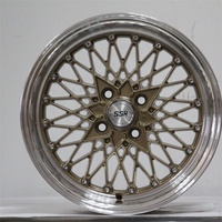 Jantes en alliage pour voiture Flrocky Fashion 15*8.0, 16 pouces 17*7.5 4/5*98 100~114.3 avec finition dorée