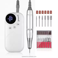 Bon prix 35000 tr/min perceuse à ongles électrique rechargeable Lime à ongles sans fil pour ongles en gel acrylique