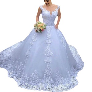 Vestido De Novia De Tul Sin Mangas Para Mujer, Vestidos De Boda Hechos En Turquía - Product Image 2