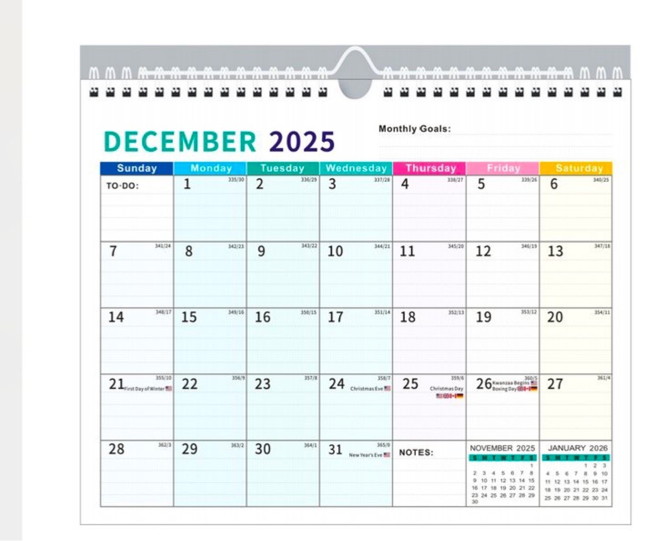 Busy B Agenda Journalier Août 2025 – Août 2026 A5 – Planificateur Quotidien Avec Porte-Stylo, Élastique Et Pages Bonus