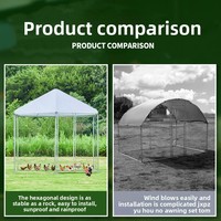 Cage extérieure de gros volume pour poulets, canards, oies, paons, chiens et oiseaux, avec housse de protection contre la pluie, vente en gros fabricant