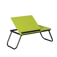 Lit pliant réglable portable pour homme paresseux, support de bureau en métal pour ordinateur portable, table en bois pour ordinateur portable
