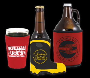 Support de bouteille personnalisé en néoprène en forme de botte de cowboy avec logo, idéal pour les cadeaux promotionnels - Product Image 1