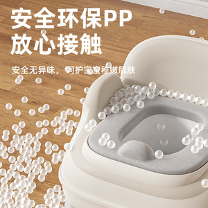 Siège d'apprentissage de la propreté <span class=keywords><strong>pour</strong></span> <span class=keywords><strong>bébé</strong></span>, grande taille, avec dossier en caoutchouc souple et protection anti-éclaboussures - Product Image 2