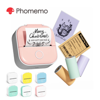 Impresora Térmica de Bolsillo Phomemo T02, Impresora de Fotos Inalámbrica, Fabricante de Etiquetas sin Tinta para Notas Escolares, Estudio, Manualidades, Diario