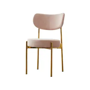 Design moderno personalizzabile struttura in acciaio inox sedia da pranzo all'ingrosso mobili per la casa per ristoranti e caffetterie