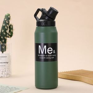 Botella de Agua de Acero Inoxidable de 950 ml, Portátil, para Turismo al Aire Libre, de Gran Capacidad, Aislada, para Ciclismo - Product Image 3