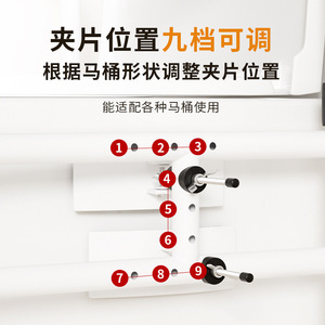 HePo Good <b>Steps</b> Toilet <b>Handrail</b> For Elderly Safety Wall Mounted No Drilling Required Bathroom Anti Fall Support - Product Image 2