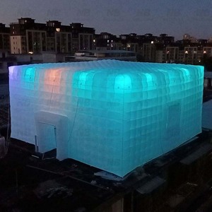 Outdoor Event Party Photo Booth Wedding LED <b>Lighted</b> Waterproof Inflatable <b>Cube</b> Tent With Air Pump for Rental Inflatable Tent Inf - Product Image 2