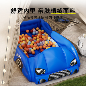 Colchón Inflable Pursuefree con Diseño de Auto de Carreras, Capacidad de Carga de 50 kg, Cama de Juguete para Niños, Interior y Exterior - Product Image 3